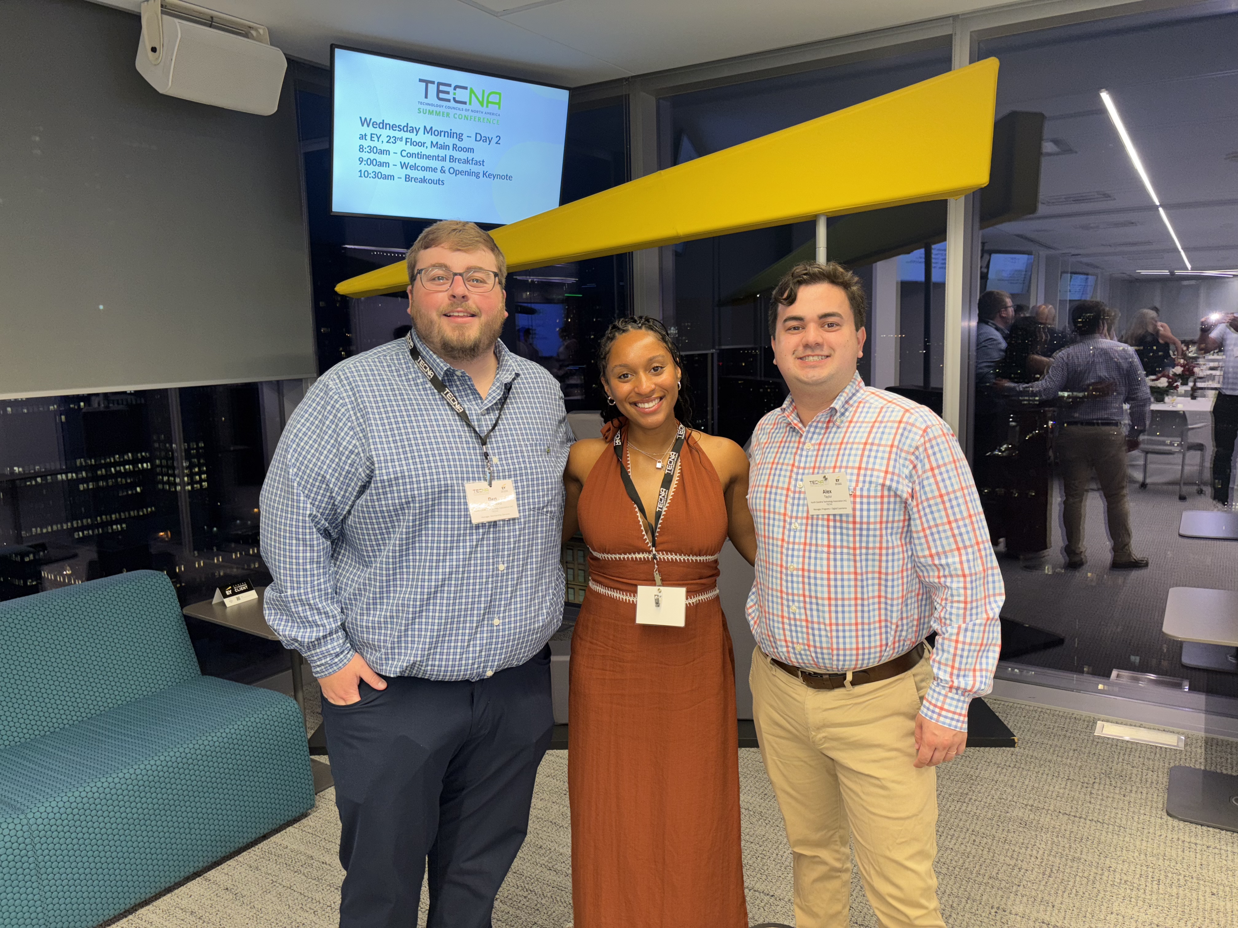 3 NC TECH team members smiling for a photo