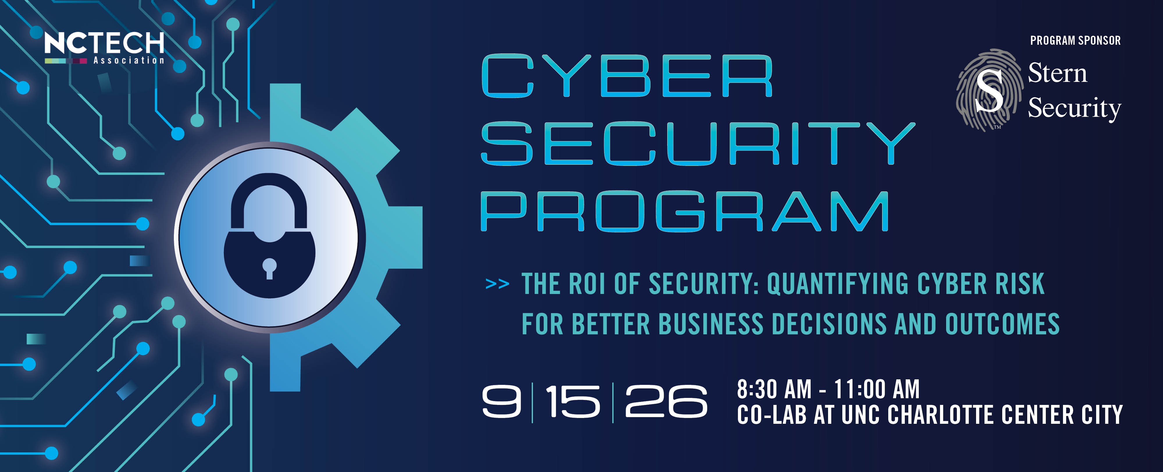 Banner for Cybersecurity Network Event
